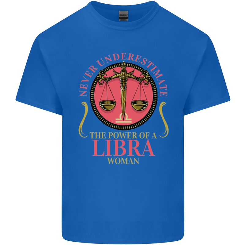 The Power of a Libra Woman Star Sign Kids T-Shirt Childrens Royal Blue