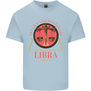 The Power of a Libra Woman Star Sign Mens Cotton T-Shirt Tee Top Light Blue