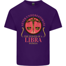 The Power of a Libra Woman Star Sign Mens Cotton T-Shirt Tee Top Purple