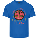 The Power of a Libra Woman Star Sign Mens Cotton T-Shirt Tee Top Royal Blue