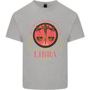The Power of a Libra Woman Star Sign Mens Cotton T-Shirt Tee Top Sports Grey