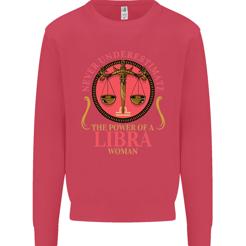 The Power of a Libra Woman Star Sign Mens Sweatshirt Jumper Heliconia