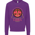 The Power of a Libra Woman Star Sign Mens Sweatshirt Jumper Purple