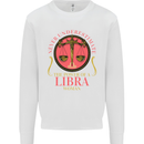 The Power of a Libra Woman Star Sign Mens Sweatshirt Jumper White