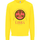 The Power of a Libra Woman Star Sign Mens Sweatshirt Jumper Yellow