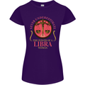 The Power of a Libra Woman Star Sign Womens Petite Cut T-Shirt Purple