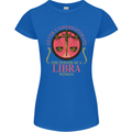 The Power of a Libra Woman Star Sign Womens Petite Cut T-Shirt Royal Blue