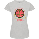 The Power of a Libra Woman Star Sign Womens Petite Cut T-Shirt Sports Grey