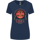 The Power of a Libra Woman Star Sign Womens Wider Cut T-Shirt Navy Blue