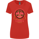 The Power of a Libra Woman Star Sign Womens Wider Cut T-Shirt Red