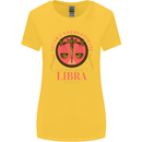 The Power of a Libra Woman Star Sign Womens Wider Cut T-Shirt Yellow