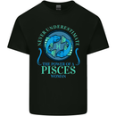 The Power of a Pisces Woman Star Sign Kids T-Shirt Childrens Black
