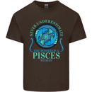 The Power of a Pisces Woman Star Sign Kids T-Shirt Childrens Chocolate