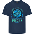 The Power of a Pisces Woman Star Sign Kids T-Shirt Childrens Navy Blue