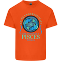 The Power of a Pisces Woman Star Sign Kids T-Shirt Childrens Orange
