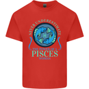 The Power of a Pisces Woman Star Sign Kids T-Shirt Childrens Red