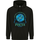 The Power of a Pisces Woman Star Sign Mens 80% Cotton Hoodie Black