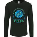 The Power of a Pisces Woman Star Sign Mens Long Sleeve T-Shirt Black