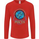 The Power of a Pisces Woman Star Sign Mens Long Sleeve T-Shirt Red
