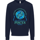The Power of a Pisces Woman Star Sign Mens Sweatshirt Jumper Navy Blue
