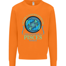 The Power of a Pisces Woman Star Sign Mens Sweatshirt Jumper Orange