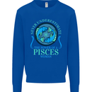 The Power of a Pisces Woman Star Sign Mens Sweatshirt Jumper Royal Blue