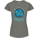 The Power of a Pisces Woman Star Sign Womens Petite Cut T-Shirt Charcoal