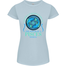 The Power of a Pisces Woman Star Sign Womens Petite Cut T-Shirt Light Blue