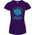 The Power of a Pisces Woman Star Sign Womens Petite Cut T-Shirt Purple