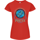 The Power of a Pisces Woman Star Sign Womens Petite Cut T-Shirt Red