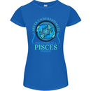 The Power of a Pisces Woman Star Sign Womens Petite Cut T-Shirt Royal Blue