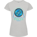 The Power of a Pisces Woman Star Sign Womens Petite Cut T-Shirt Sports Grey