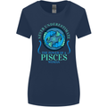 The Power of a Pisces Woman Star Sign Womens Wider Cut T-Shirt Navy Blue