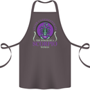 The Power of a Scorpio Woman Star Sign Cotton Apron 100% Organic Dark Grey