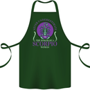The Power of a Scorpio Woman Star Sign Cotton Apron 100% Organic Forest Green