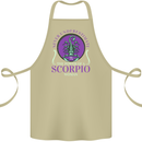 The Power of a Scorpio Woman Star Sign Cotton Apron 100% Organic Khaki