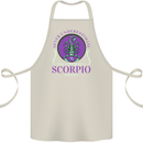 The Power of a Scorpio Woman Star Sign Cotton Apron 100% Organic Natural