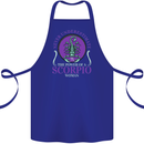 The Power of a Scorpio Woman Star Sign Cotton Apron 100% Organic Royal Blue