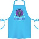 The Power of a Scorpio Woman Star Sign Cotton Apron 100% Organic Turquoise