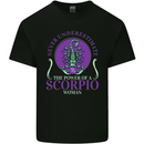 The Power of a Scorpio Woman Star Sign Kids T-Shirt Childrens Black