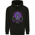 The Power of a Scorpio Woman Star Sign Mens 80% Cotton Hoodie Black