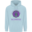 The Power of a Scorpio Woman Star Sign Mens 80% Cotton Hoodie Light Blue