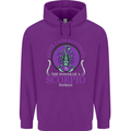 The Power of a Scorpio Woman Star Sign Mens 80% Cotton Hoodie Purple