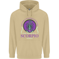 The Power of a Scorpio Woman Star Sign Mens 80% Cotton Hoodie Sand