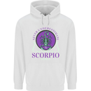 The Power of a Scorpio Woman Star Sign Mens 80% Cotton Hoodie White