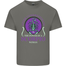 The Power of a Scorpio Woman Star Sign Mens Cotton T-Shirt Tee Top Charcoal