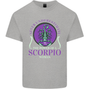 The Power of a Scorpio Woman Star Sign Mens Cotton T-Shirt Tee Top Sports Grey