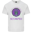 The Power of a Scorpio Woman Star Sign Mens Cotton T-Shirt Tee Top White
