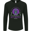 The Power of a Scorpio Woman Star Sign Mens Long Sleeve T-Shirt Black