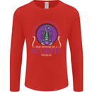 The Power of a Scorpio Woman Star Sign Mens Long Sleeve T-Shirt Red